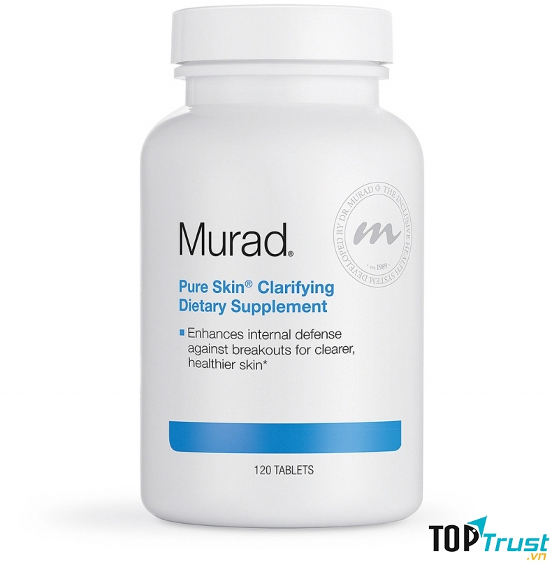 Thuốc trị mụn dạng viên uống Pure Skin Clarifying Dietary Supplement
