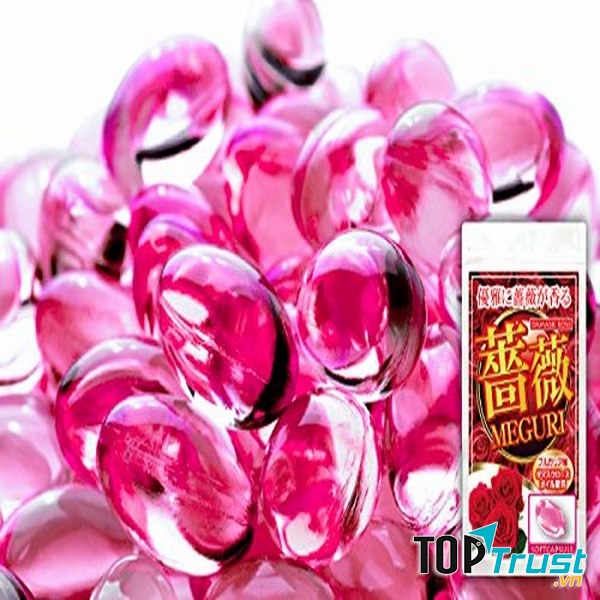 Thuốc uống làm thơm cơ thể dưỡng da Rose Meguri Nhật Bản