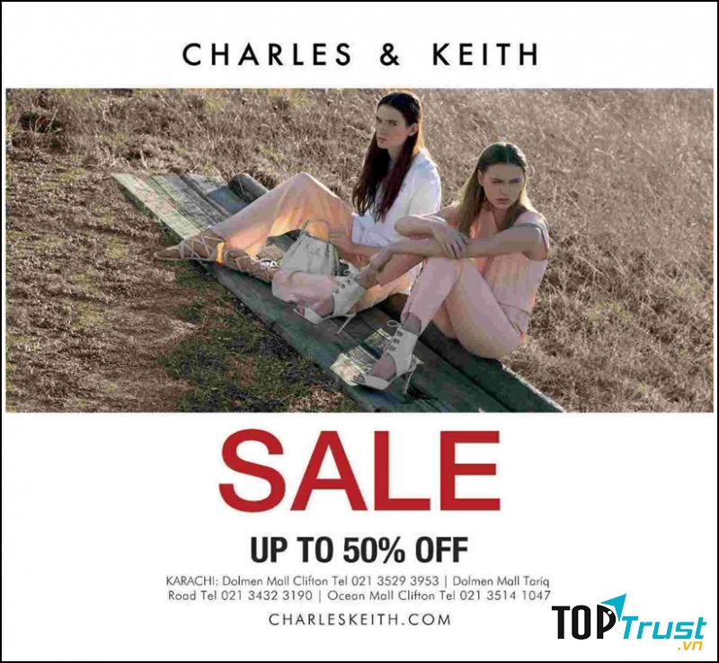 Thương hiệu Charles & Keith sale
