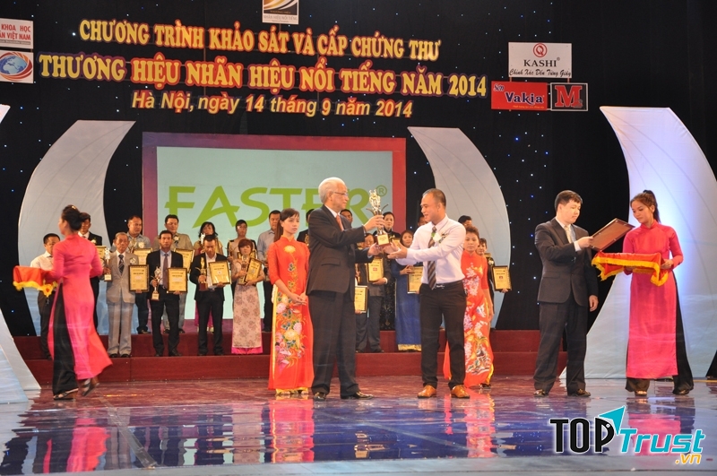 Faster nằm trong top 10 thương hiệu nổi tiếng năm 2014