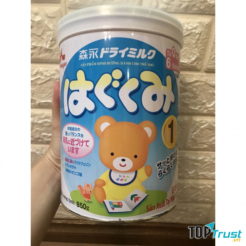 Sữa Morinaga Hagukumi số 1 850g (0 - 6 tháng)
