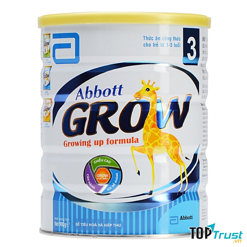 Abbott Grow cũng được coi là dòng sữa bột khá ổn trong việc hỗ trợ phát triển xương, cân nặng và chiều cao của bé.