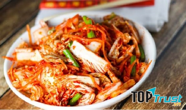 Kim chi được muối của quán Ti
