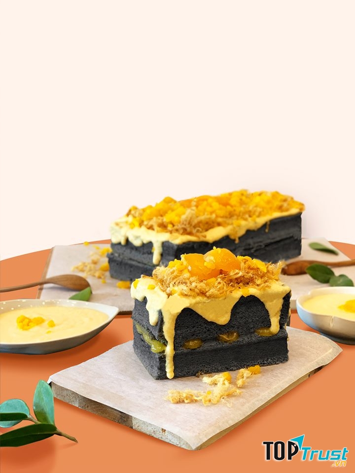 Bánh hoàn toàn có mùi thơm tự nhiên của nguyên liệu và chắc chắn ít ngọt