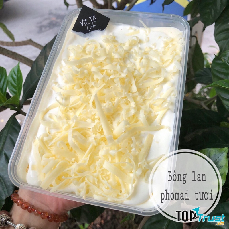 Bánh bông lan phô mai tươi Vịt Tồ cam kết là bánh nhà làm - đảm bảo sạch sẽ- thơm ngon- an toàn, 100% bánh tươi