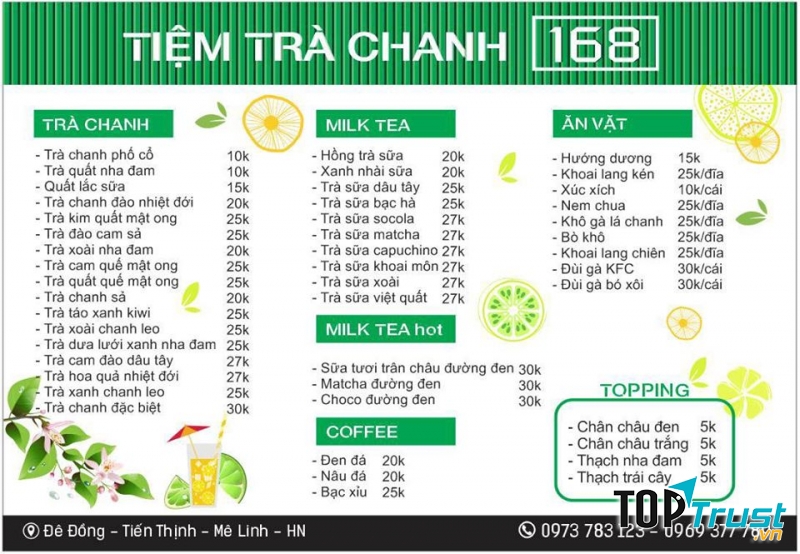 Tiệm trà chanh 168