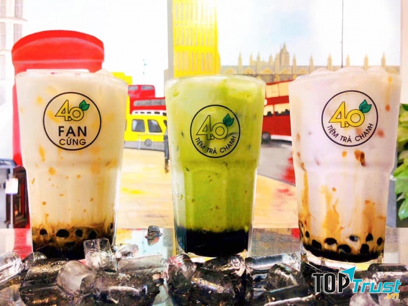 Menu thức uống đa dạng của Trà Chanh 4.0