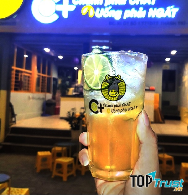 Trà chanh ngọt, mát