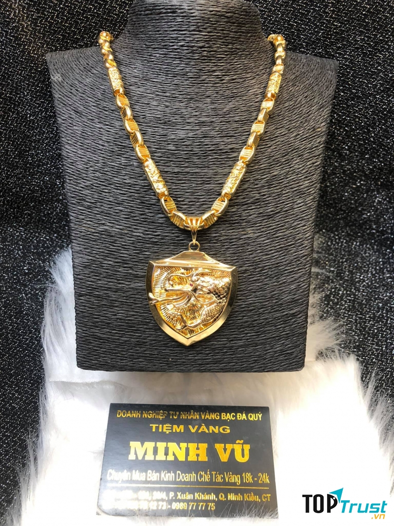 Dây chuyền vàng tại tiệm vàng Minh Vũ