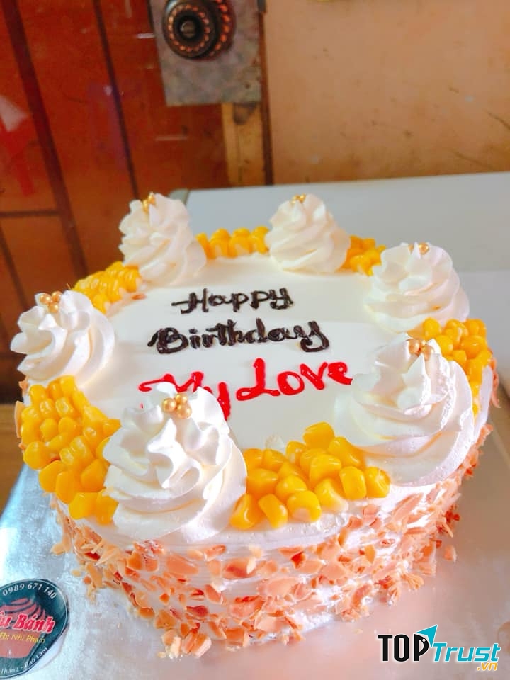 Trong những loại bánh kem của Tiệm Yêu Bánh, bánh kem bắp là một trong những loại được khách yêu thích