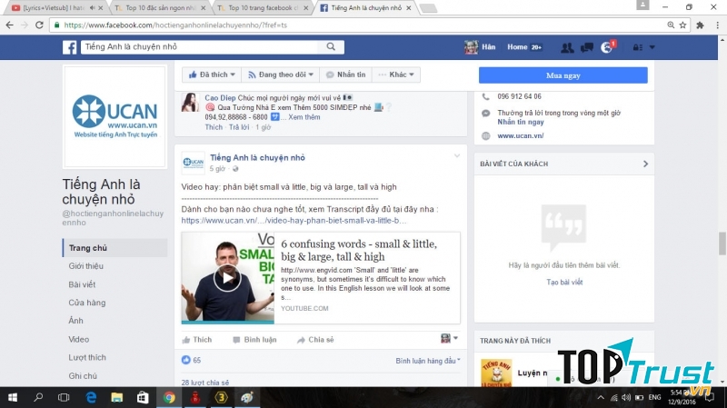 Tiếng Anh là chuyện nhỏ