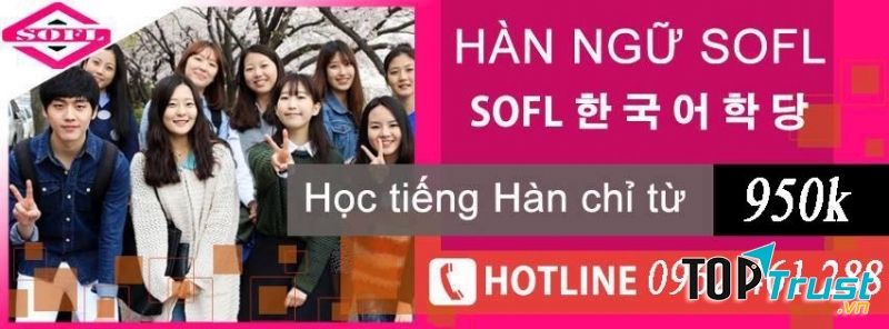 Ảnh của học viên và giảng viên trong trung tâm Tiếng Hàn Sofl