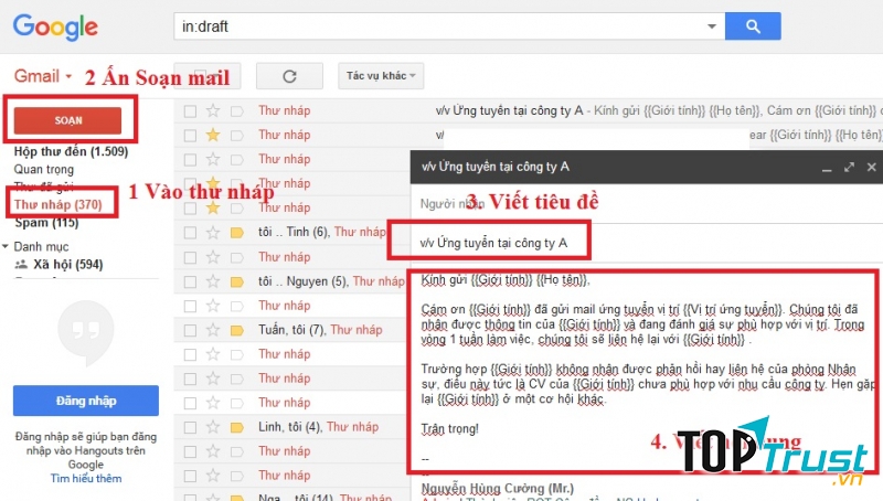 Tiêu đề email là một trong những điều rât quan trọng khi viết email