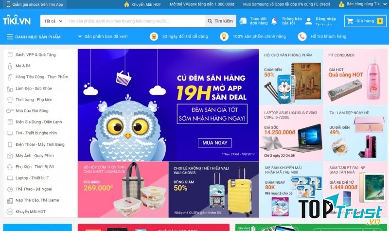 Luôn có đủ các mặt hàng cần thiết