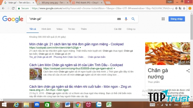 Tìm kiếm chính xác cụm từ