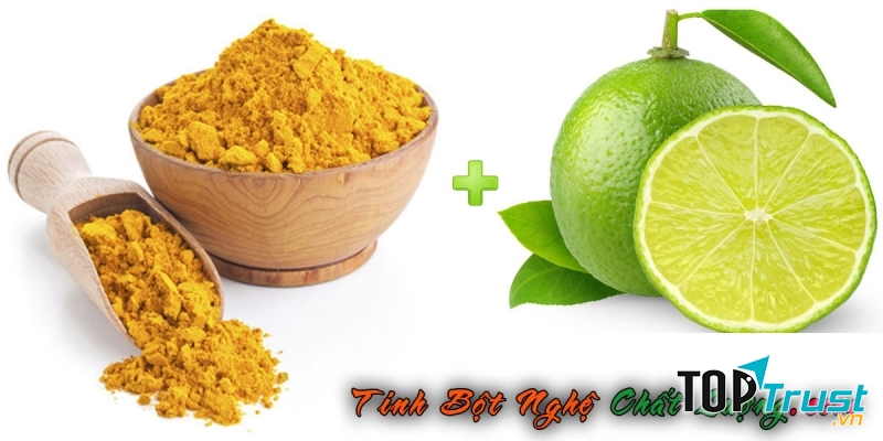 Sự kết hợp giữa chanh và tinh bột nghệ giúp đánh bay nám da