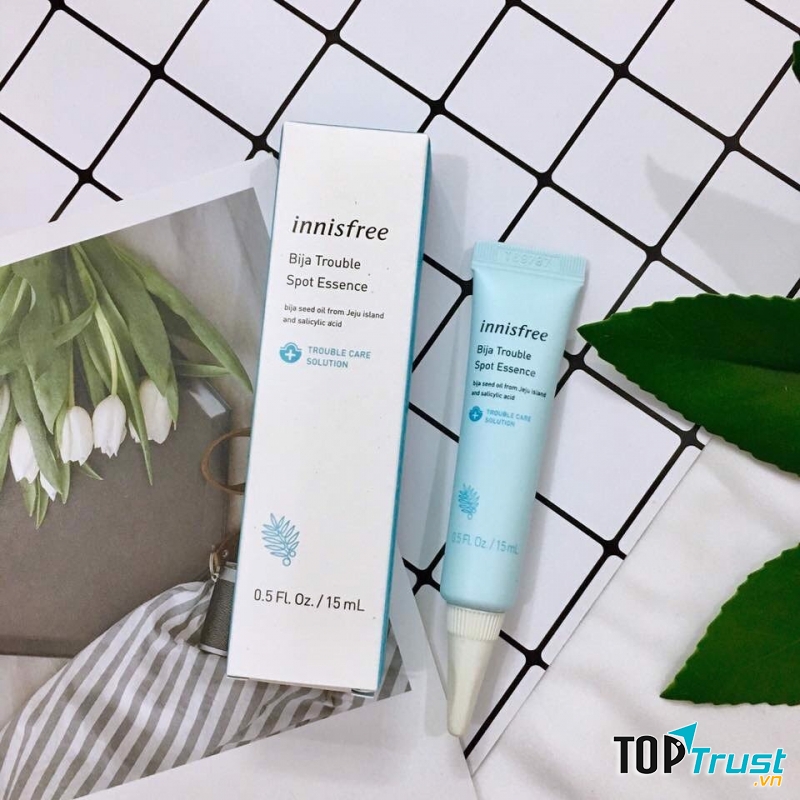 Tinh Chất Đặc Trị Mụn Innisfree Jeju Bija Trouble Spot Essence 15ml