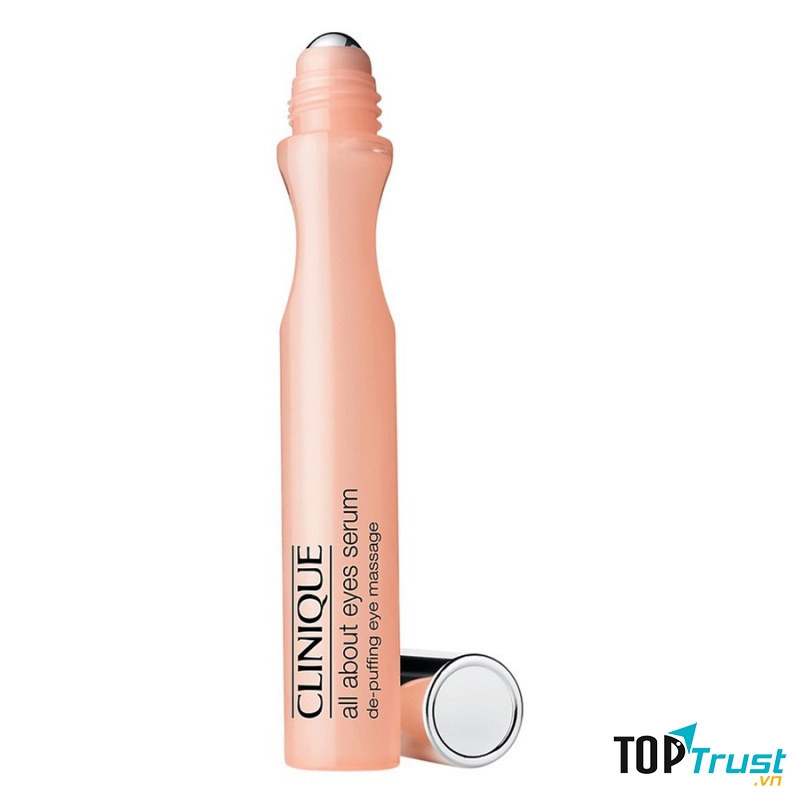 Tinh chất dưỡng làm giảm quầng thâm và bọng mắt Clinique All About Eyes Serum De-Puffing Eye Massage.
