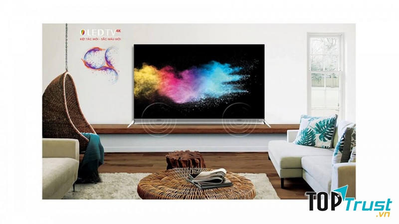 Tivi Oled Asanzo 65X9 sử dụng tấm nền OLED cho khả năng hiển thị hình ảnh và màu sắc chân thực với độ tương phản cao