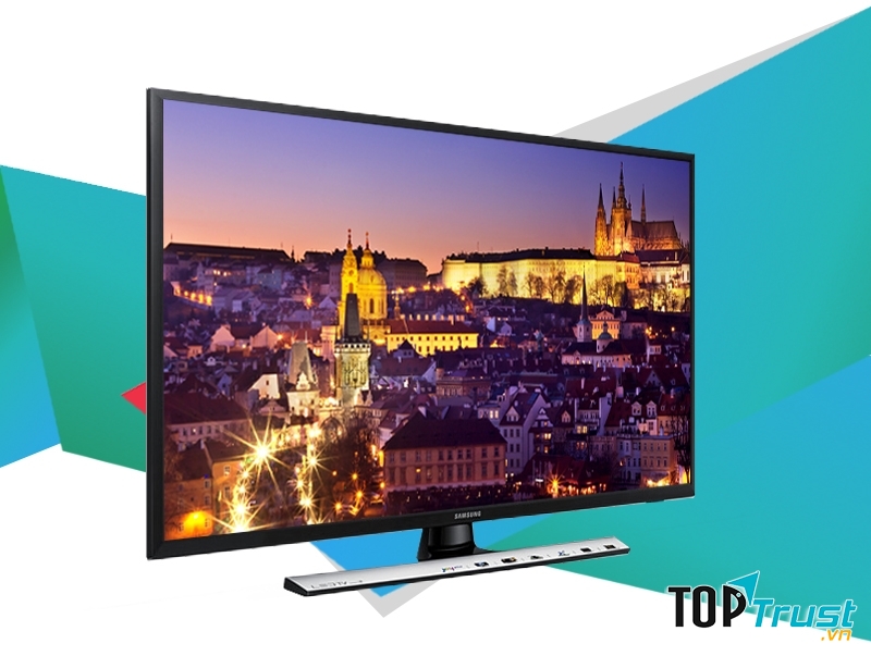 Tivi Samsung 28 inch UA28J4100 có thiết kế dạng khung tranh với chân đế có thể dễ dàng chuyển đổi