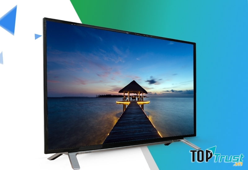 Tivi Toshiba 32 inch 32L3650 có thiết kế khá đơn giản