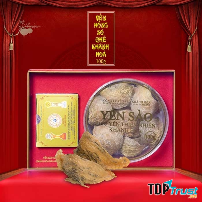 Tổ yến hồng sơ chế 100g 026 Khánh Hòa