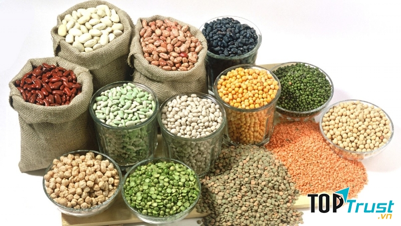 Các loại đậu, gạo làm ngũ cốc