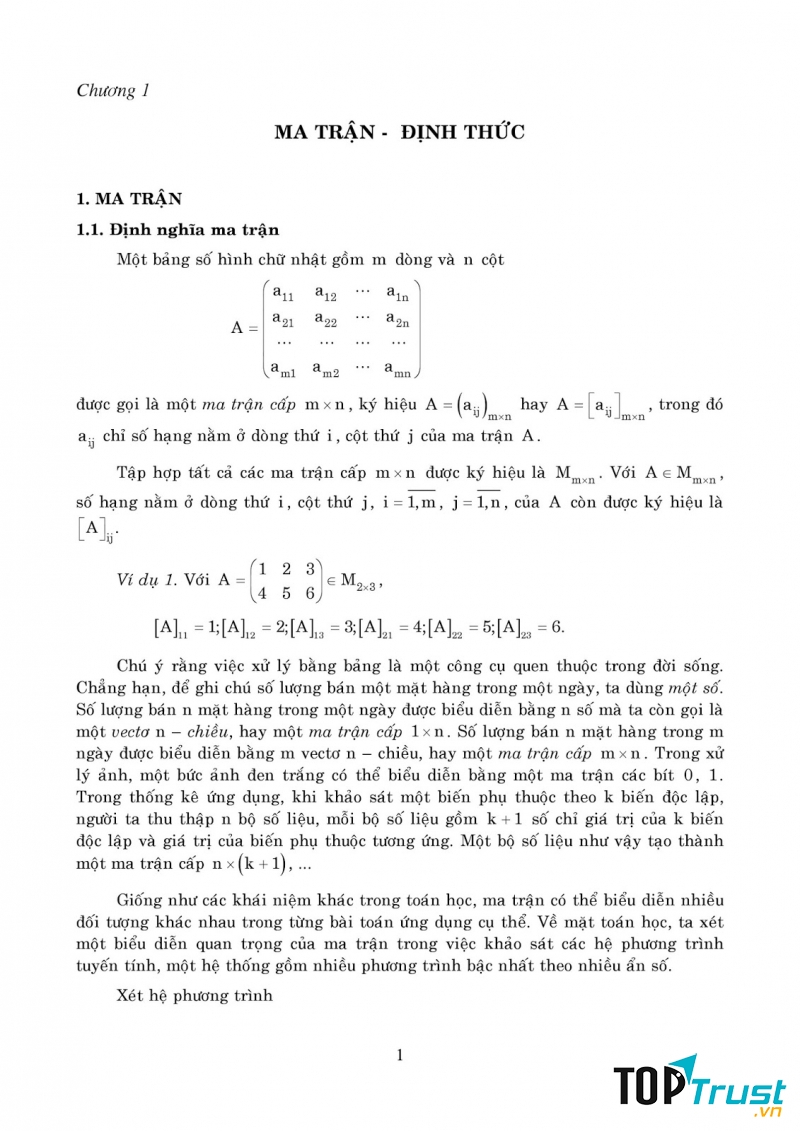 Đề thi toán cao cấp