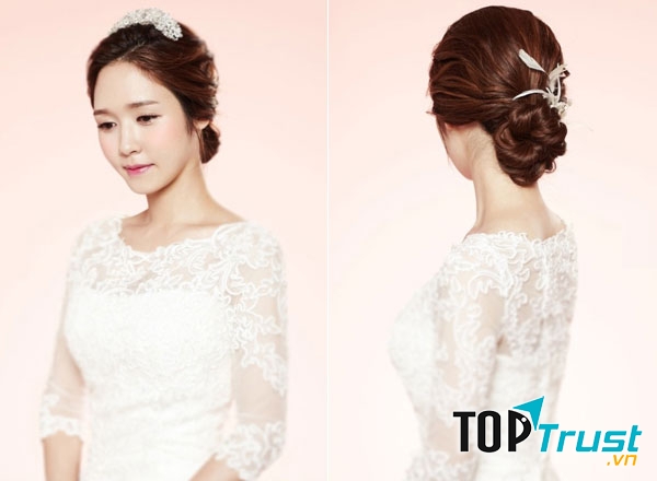Tóc búi thấp