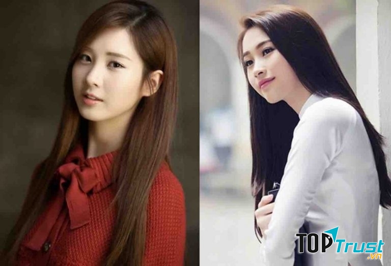 Kiểu tóc tóc dài suôn thẳng mượt mà chưa bao giờ được cho là lỗi mốt