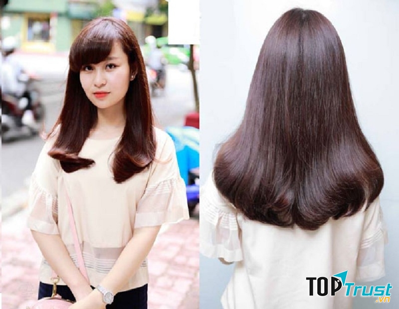 Tóc thẳng cup đuôi