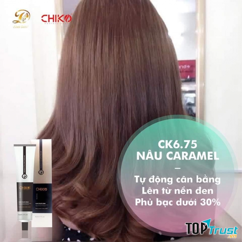 Tóc màu nâu caramel