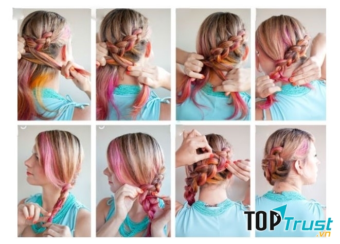 Tóc tết lệch một bên