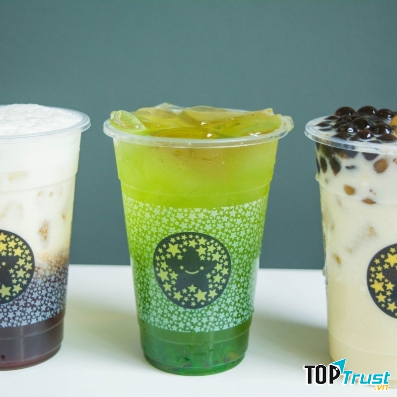 Menu đa dạng với nhiều loại trà sữa và trà độc đáo