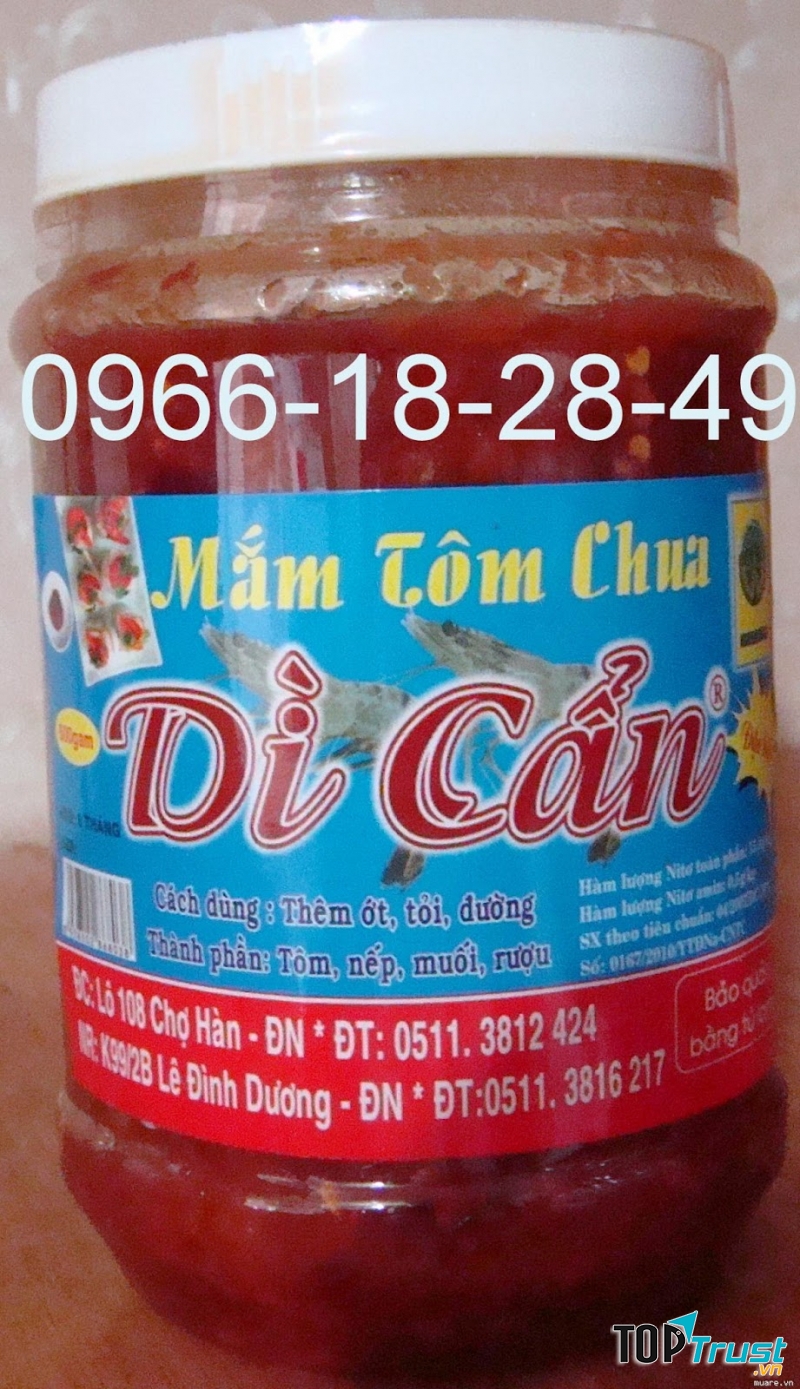 tôm chua Dì Cẩn