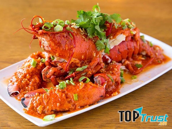 Tôm hùm sốt bơ cà chua
