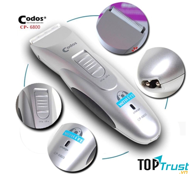 Tông Đơ Sạc Điện Cho Chó Mèo Codos CP6800