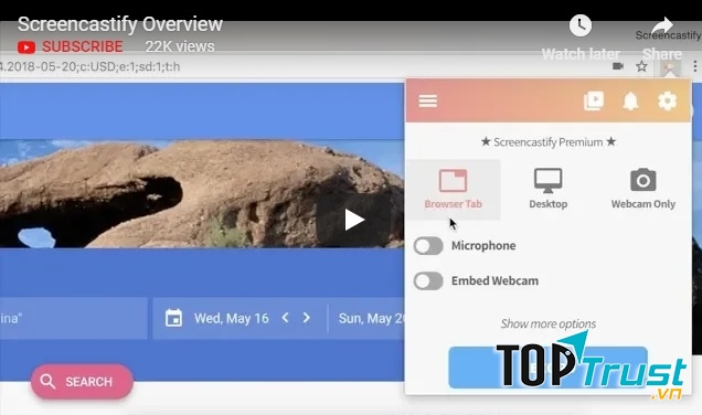 Screencastify cho phép bạn quay lại hoạt động của chính mình trên màn hình