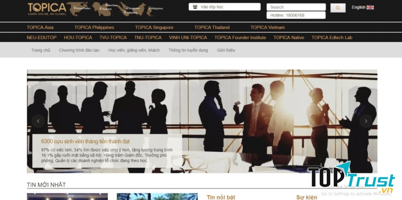 Website luyện thi đại học TOPICA