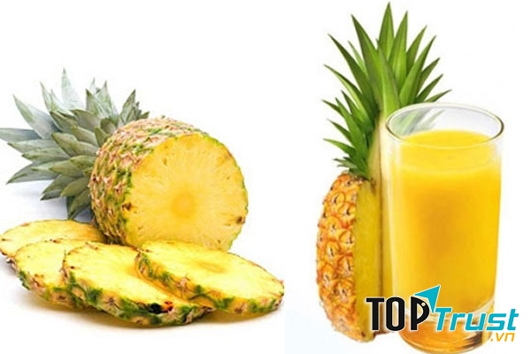 Dứa có chứa Beta-carotene và Vitamin A là tốt cho mắt.