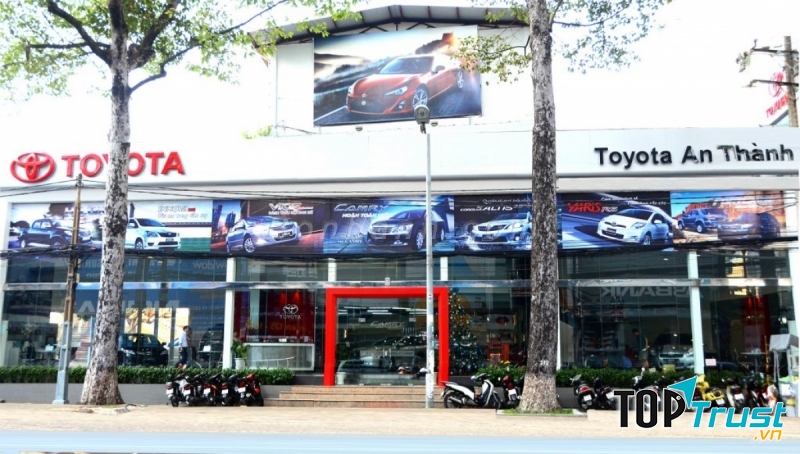 Hình ảnh showroom Toyota An Thành Fukushima.