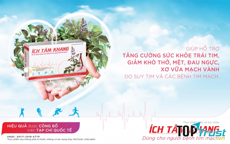 TPCN Ích Tâm Khang - giúp tăng cường sức khỏe trái tim