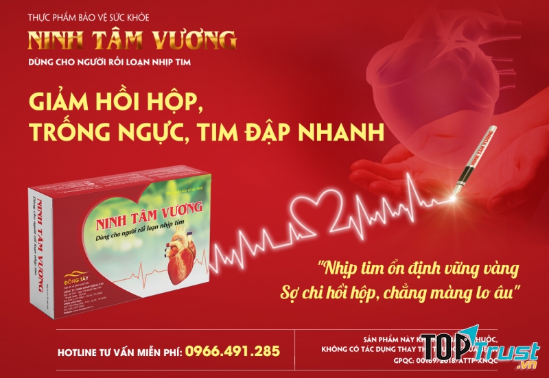 TPCN Ninh Tâm Vương - giúp ổn định nhịp đập trái tim