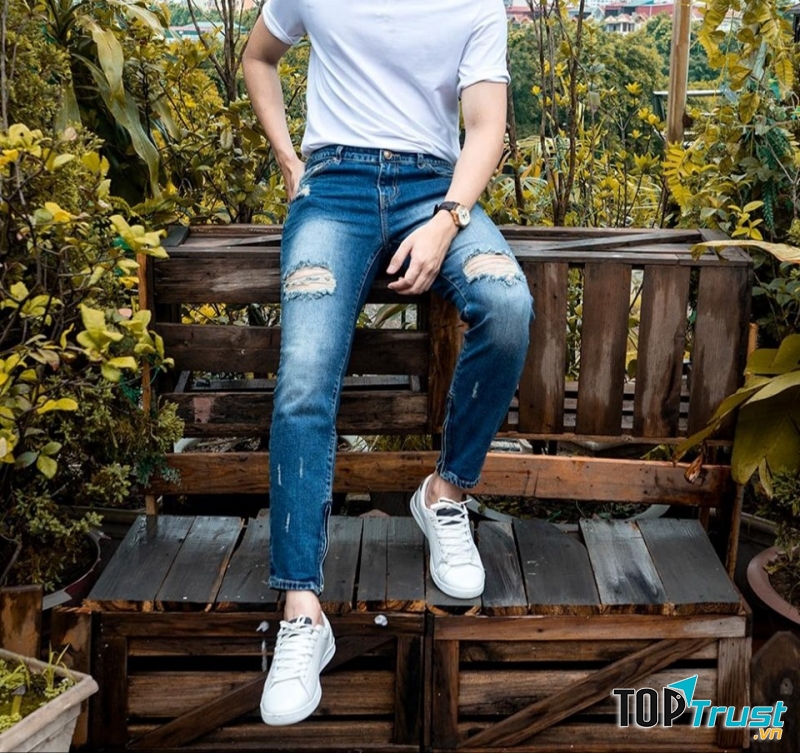 Jean là mặt hàng chủ yếu được bán tại đây