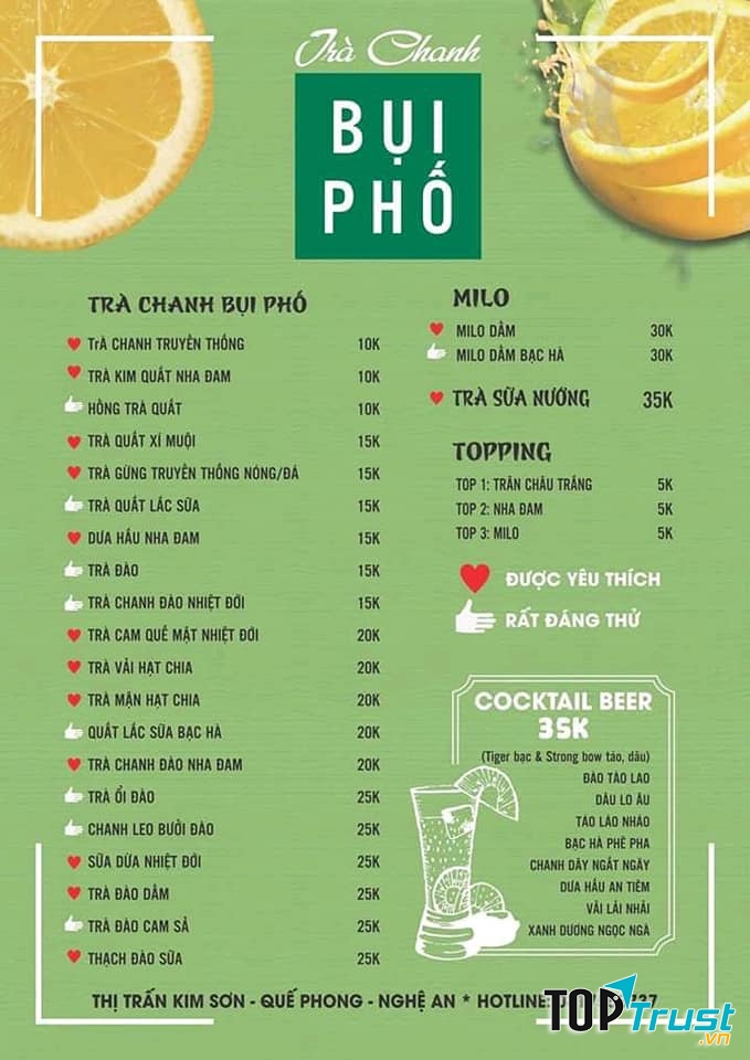 Trà Chanh Bụi Phố Thị Trấn Kim Sơn - Quế Phong