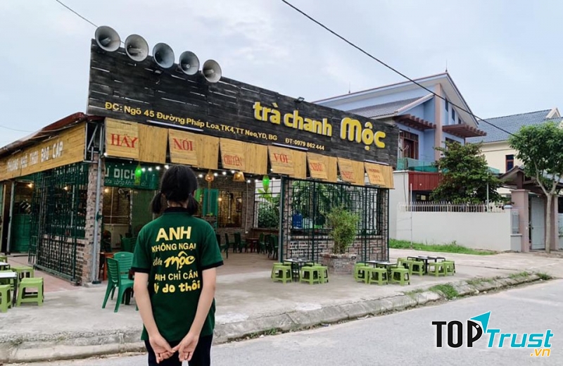 Hình ảnh Trà chanh Mộc từ bên ngoài