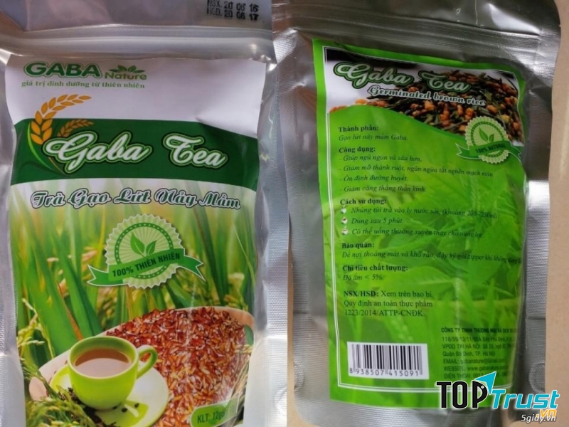 THỰC PHẨM BẢO VỆ SỨC KHỎE TRÀ GẠO LỨC NẢY MẦM GABA”﻿.