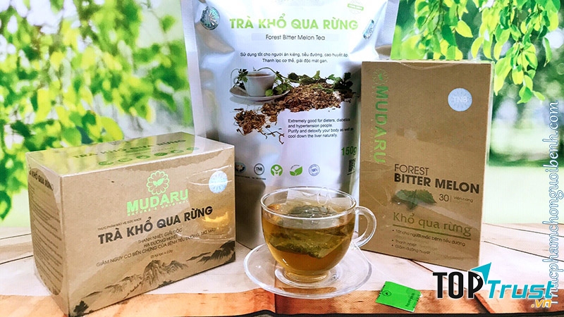 Trà khổ qua rừng Mudaru được sản xuất từ 100% khổ qua rừng tự nhiên và không sử dụng chất bảo quản.﻿