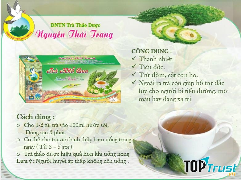 Trà khổ qua rừng túi lọc Nguyên Thái Trang