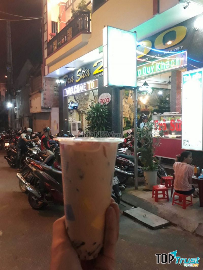 Không gian quán trà sữa 2000